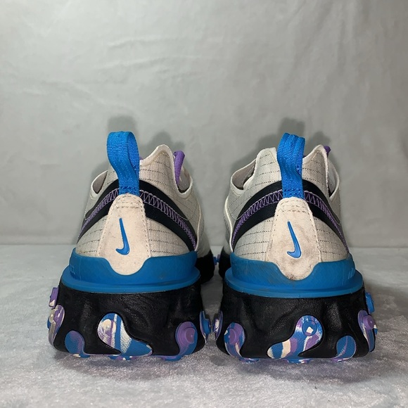 Nike React Element 55 Off Noir/Blue Hero women’s size 8 - Picture 6 of 8
